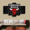 Nba Chicago Bulls Basketball Fans - Sport 5 Panel Canvas Art Wall Decor