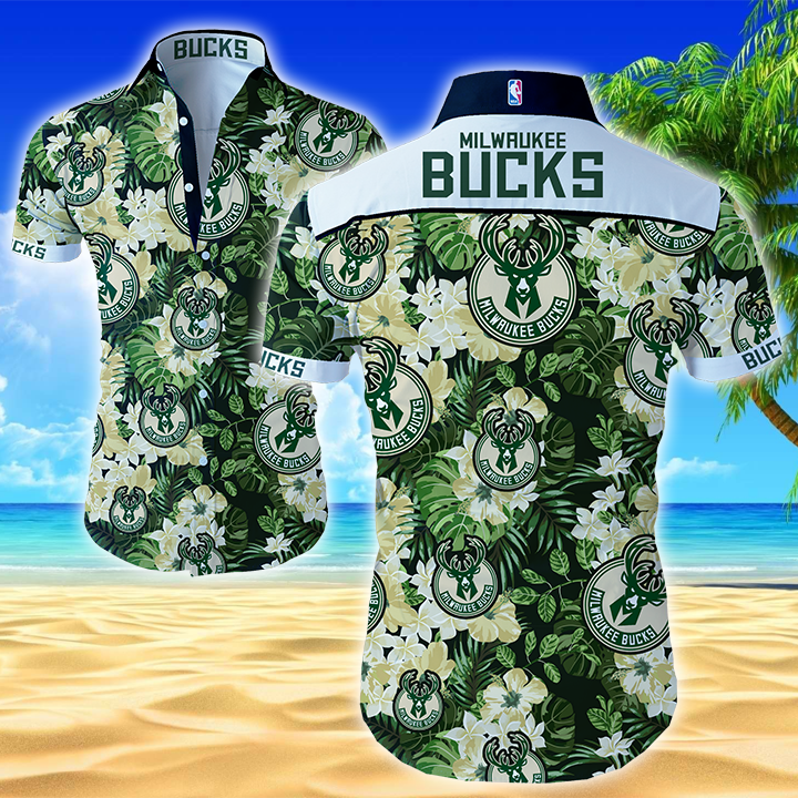 Nba Milwaukee Bucks Hawaiian Hawaiian Shirt Summer Button Up Nba Milwaukee Bucks Hawaiian Hawaiian Shirt Summer Button Up