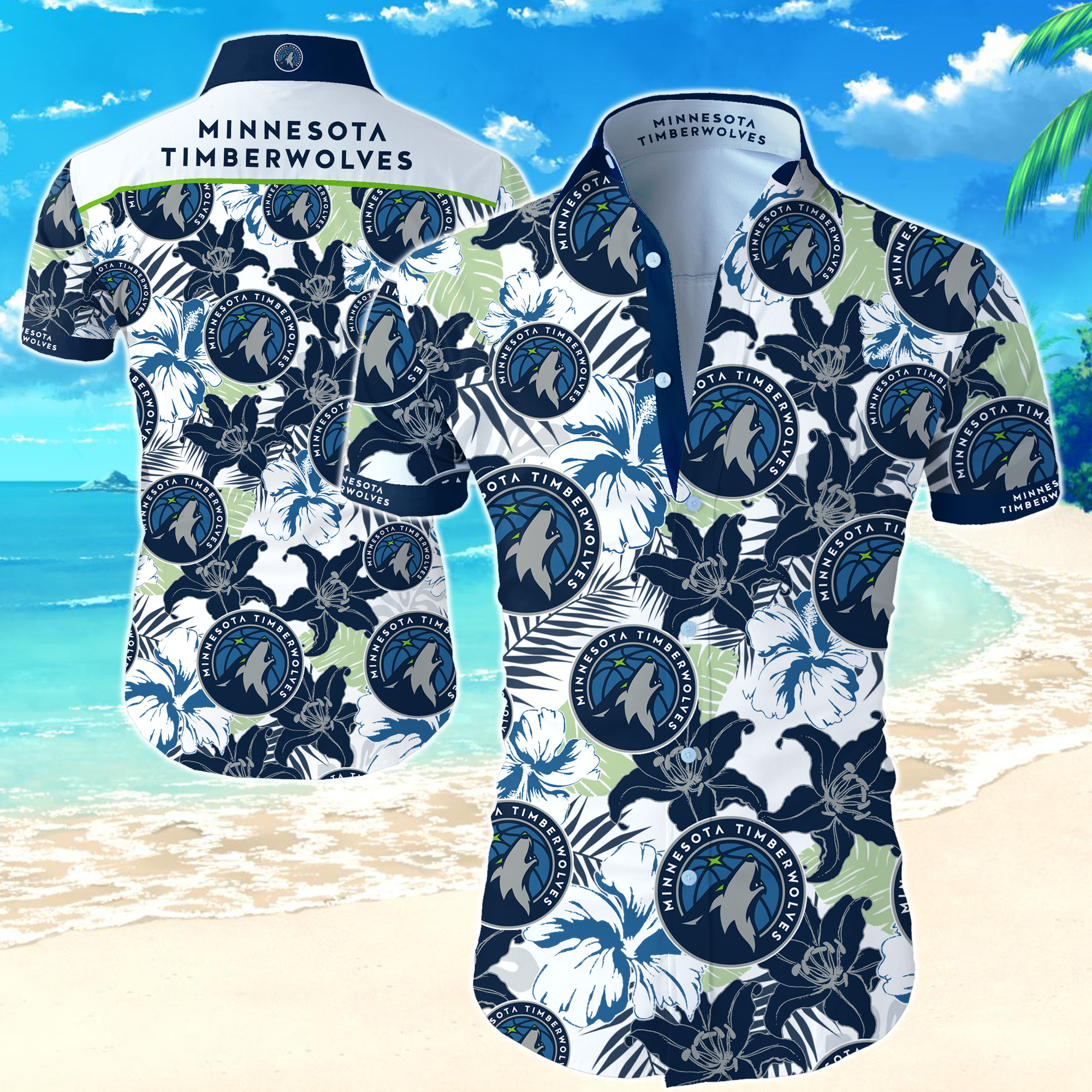 Nba Minnesota Timberwolves Hawaiian Hawaiian Shirt Summer Button Up Nba Minnesota Timberwolves Hawaiian Hawaiian Shirt Summer Button Up