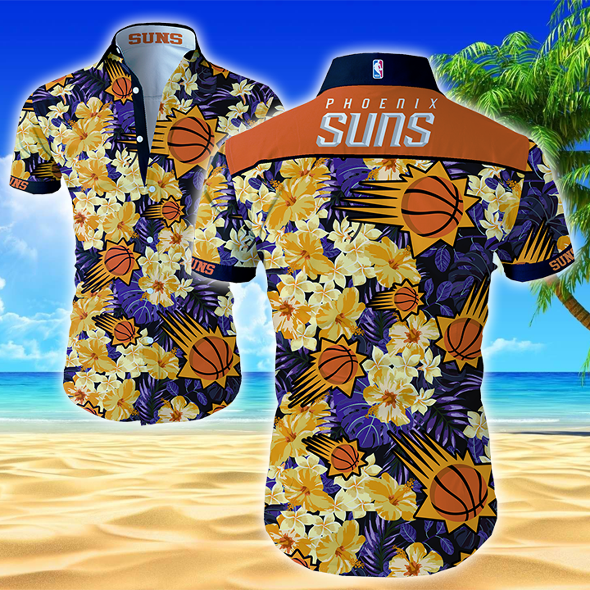 Nba Phoenix Suns Hawaiian Hawaiian Shirt Summer Button Up Nba Phoenix Suns Hawaiian Hawaiian Shirt Summer Button Up