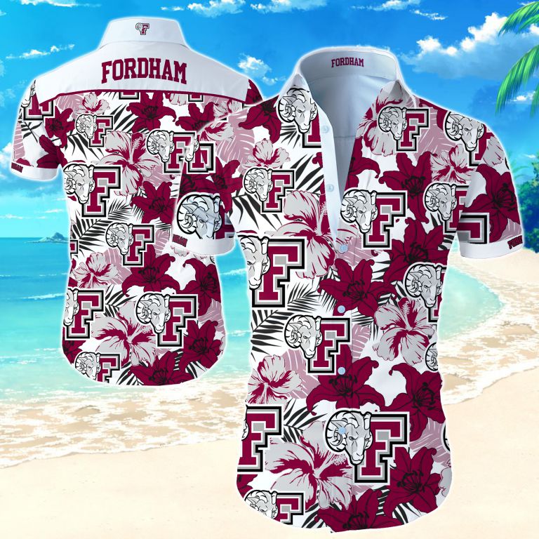 Ncaa Fordham Rams Hawaiian Shirt Summer Button Up Ncaa Fordham Rams Hawaiian Shirt Summer Button Up