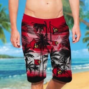Ncaa Louisville Cardinals Tropical Hawaiian Shirt