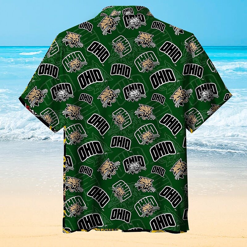 Ncaa Ohio University Bobcats Hawaiian Shirt Ncaa Ohio University Bobcats Hawaiian Shirt