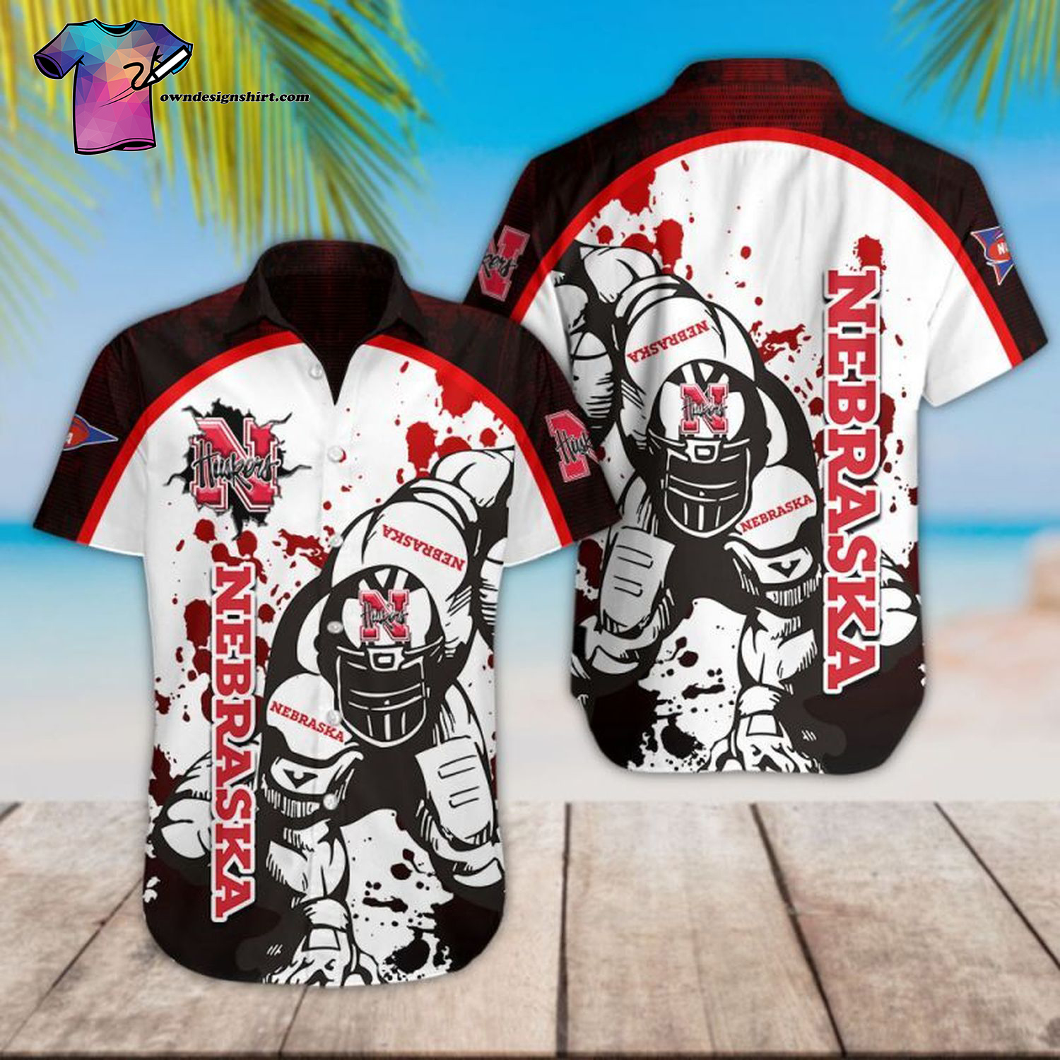 Nebraska Cornhuskers Football Player Hawaiian Shirt Nebraska Cornhuskers Football Player Hawaiian Shirt