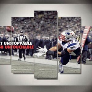 New England Patriots 4 - Sport 5 Panel Canvas Art Wall Decor