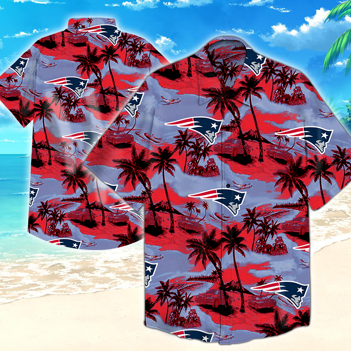 New England Patriots Nfl Hawaiian Shirt Summer Button Up New England Patriots Nfl Hawaiian Shirt Summer Button Up