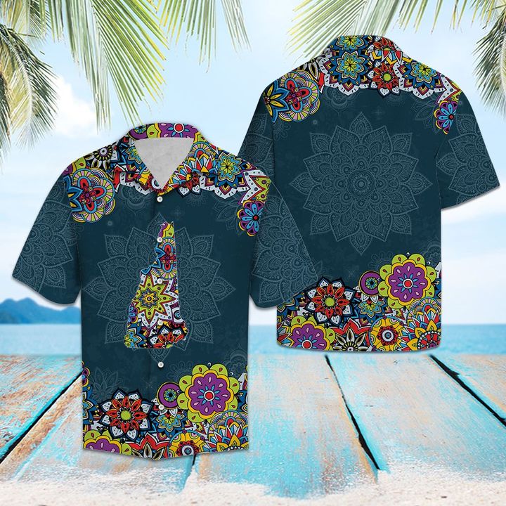 New Hampshire Mandala Hawaiian Shirt Summer Button Up New Hampshire Mandala Hawaiian Shirt Summer Button Up