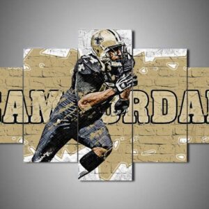 New Orleans Saints - Cam Jordan - Sport 5 Panel Canvas Art Wall Decor