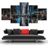 New York City 1 - Nature 5 Panel Canvas Art Wall Decor