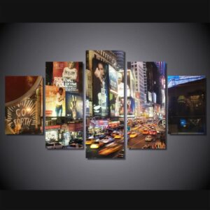 New York City 9 - Nature 5 Panel Canvas Art Wall Decor
