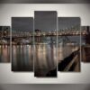 New York City Roosevelt East 10 - Nature 5 Panel Canvas Art Wall Decor