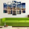 New York City - Nature 5 Panel Canvas Art Wall Decor