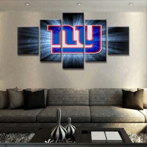 New York Giants 1 - Sport 5 Panel Canvas Art Wall Decor