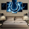 New York Giants 4 - Sport 5 Panel Canvas Art Wall Decor