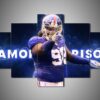 New York Giants - Damon Harrison - Sport 5 Panel Canvas Art Wall Decor