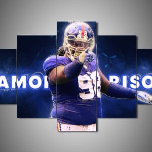 New York Giants - Damon Harrison - Sport 5 Panel Canvas Art Wall Decor