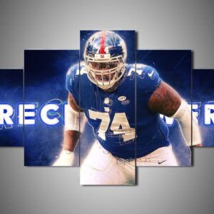 New York Giants - Ereck Flowers - Sport 5 Panel Canvas Art Wall Decor