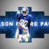 New York Giants - Jason Pierre Paul - Sport 5 Panel Canvas Art Wall Decor