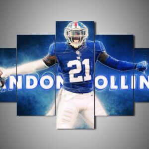New York Giants - Landon Collins - Sport 5 Panel Canvas Art Wall Decor