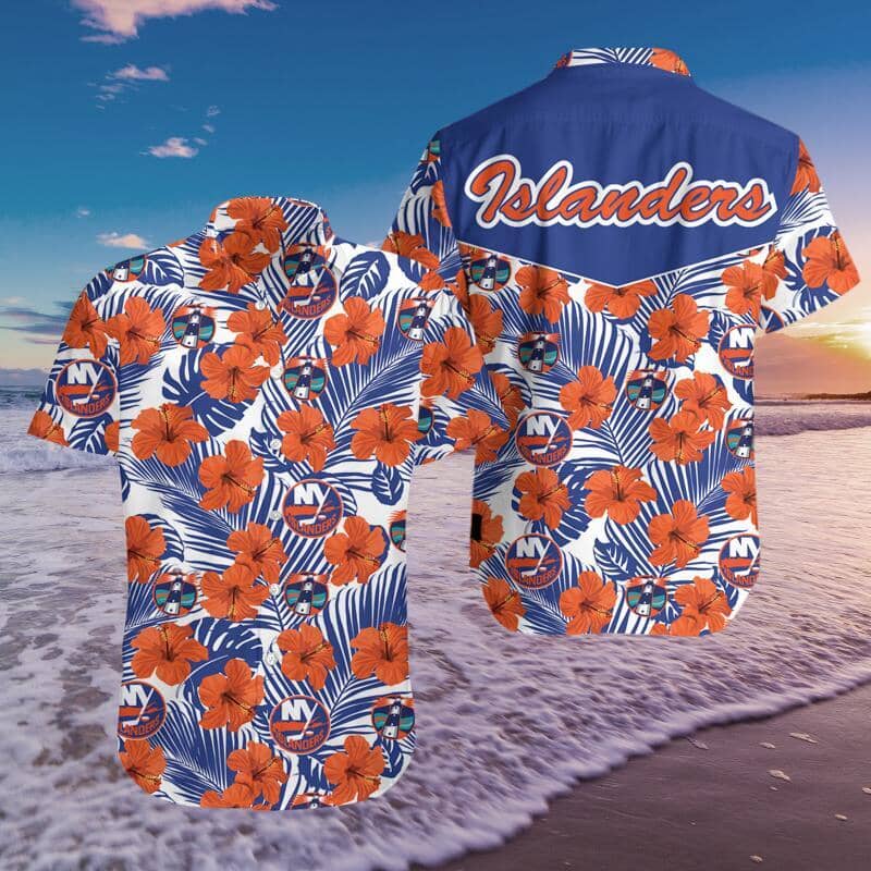 New York Hockey Hawaiian Shirt Summer Button Up New York Hockey Hawaiian Shirt Summer Button Up