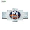 New York Islanders Nhl Team (Ice Rink) - Sport 5 Panel Canvas Art Wall Decor