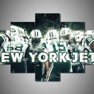 New York Jets Team 1 - Sport 5 Panel Canvas Art Wall Decor