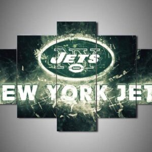 New York Jets Team - Sport 5 Panel Canvas Art Wall Decor