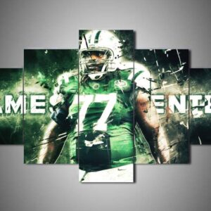 New York Jets - James Carpenter - Sport 5 Panel Canvas Art Wall Decor