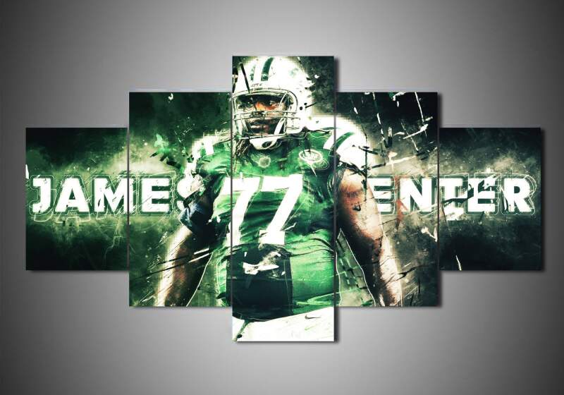 New York Jets - James Carpenter - Sport 5 Panel Canvas Art Wall Decor New York Jets - James Carpenter - Sport 5 Panel Canvas Art Wall Decor