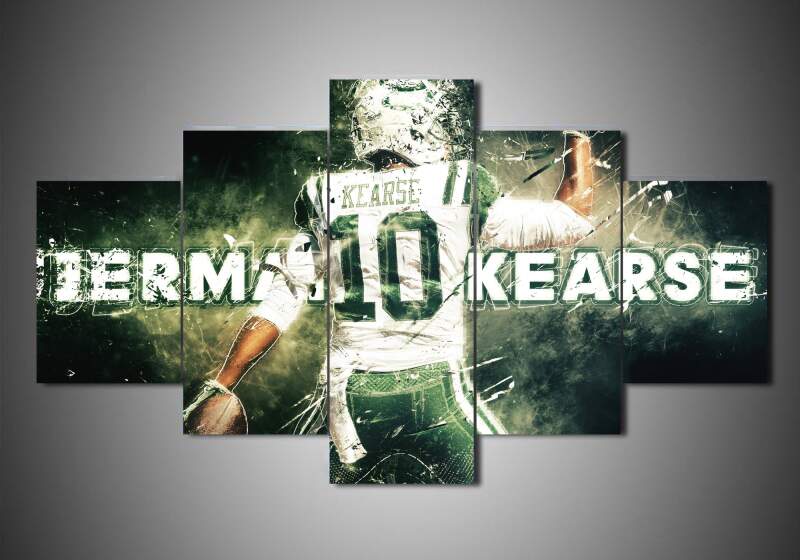 New York Jets - Jermaine Kearse - Sport 5 Panel Canvas Art Wall Decor New York Jets - Jermaine Kearse - Sport 5 Panel Canvas Art Wall Decor