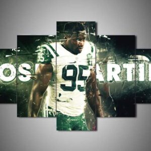 New York Jets - Josh Martin - Sport 5 Panel Canvas Art Wall Decor