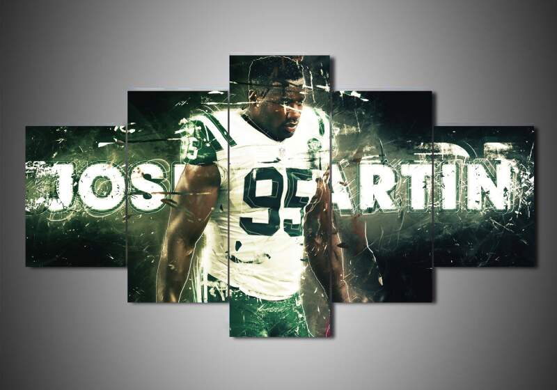 New York Jets - Josh Martin - Sport 5 Panel Canvas Art Wall Decor New York Jets - Josh Martin - Sport 5 Panel Canvas Art Wall Decor