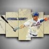 New York Mets 1 - Sport 5 Panel Canvas Art Wall Decor
