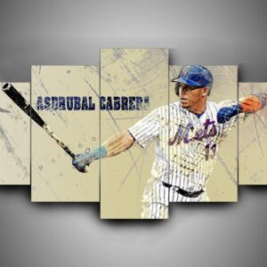 New York Mets 1 - Sport 5 Panel Canvas Art Wall Decor