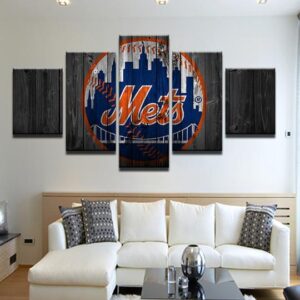 New York Mets 5 - Sport 5 Panel Canvas Art Wall Decor