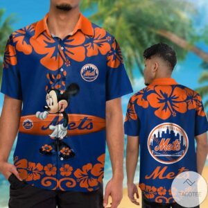 New York Mets Minnie Mouse Hawaiian Shirt