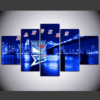 New York Rangers 7 Hockey - Sport 5 Panel Canvas Art Wall Decor