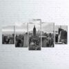 New York Skyline 2 - Nature 5 Panel Canvas Art Wall Decor