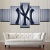 New York Yankees Baseball 1 - Sport 5 Panel Canvas Art Wall Decor