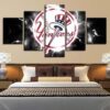 New York Yankees Baseball Logo 1 - Sport 5 Panel Canvas Art Wall Decor
