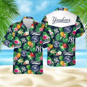 New York Yankees Baseball Team Summer Vacation Hawaiian Shirt