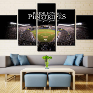 New York Yankees Match Stadium - Sport 5 Panel Canvas Art Wall Decor