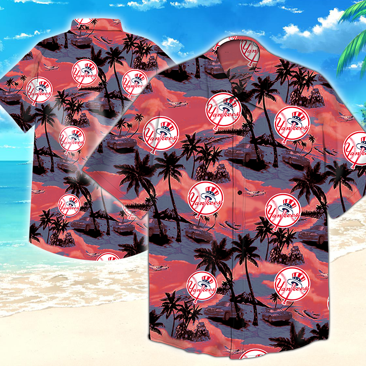 New York Yankees Mlb Hawaiian Shirt Summer Button Up New York Yankees Mlb Hawaiian Shirt Summer Button Up