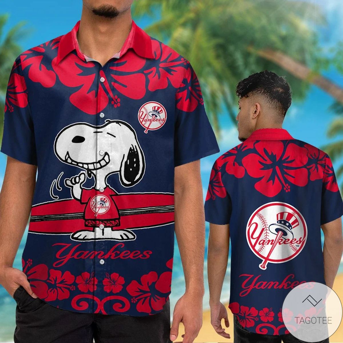 New York Yankees Snoopy Hawaiian Shirt New York Yankees Snoopy Hawaiian Shirt
