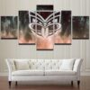 New Zealand Warriors NRL Football - 5 Panel Canvas Art Wall Decor