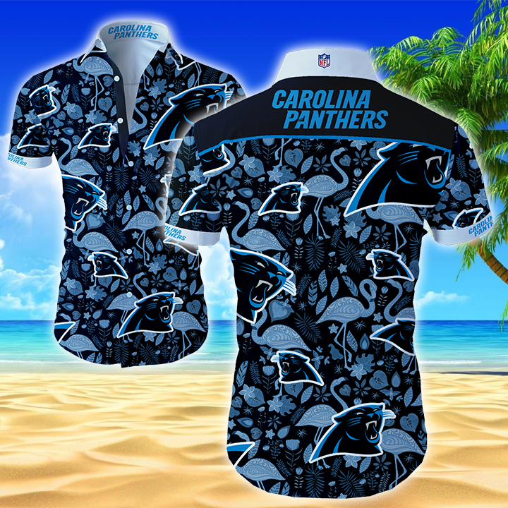 Nfl Carolina Panthers Hawaiian Shirt Summer Button Up Nfl Carolina Panthers Hawaiian Shirt Summer Button Up