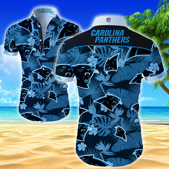 Nfl Carolina Panthers Hawaiian Shirt Summer Button Up Nfl Carolina Panthers Hawaiian Shirt Summer Button Up