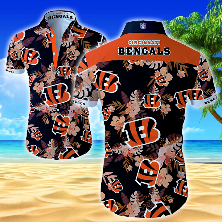 Nfl Cincinnati Bengals Hawaiian Shirt Summer Button Up Nfl Cincinnati Bengals Hawaiian Shirt Summer Button Up