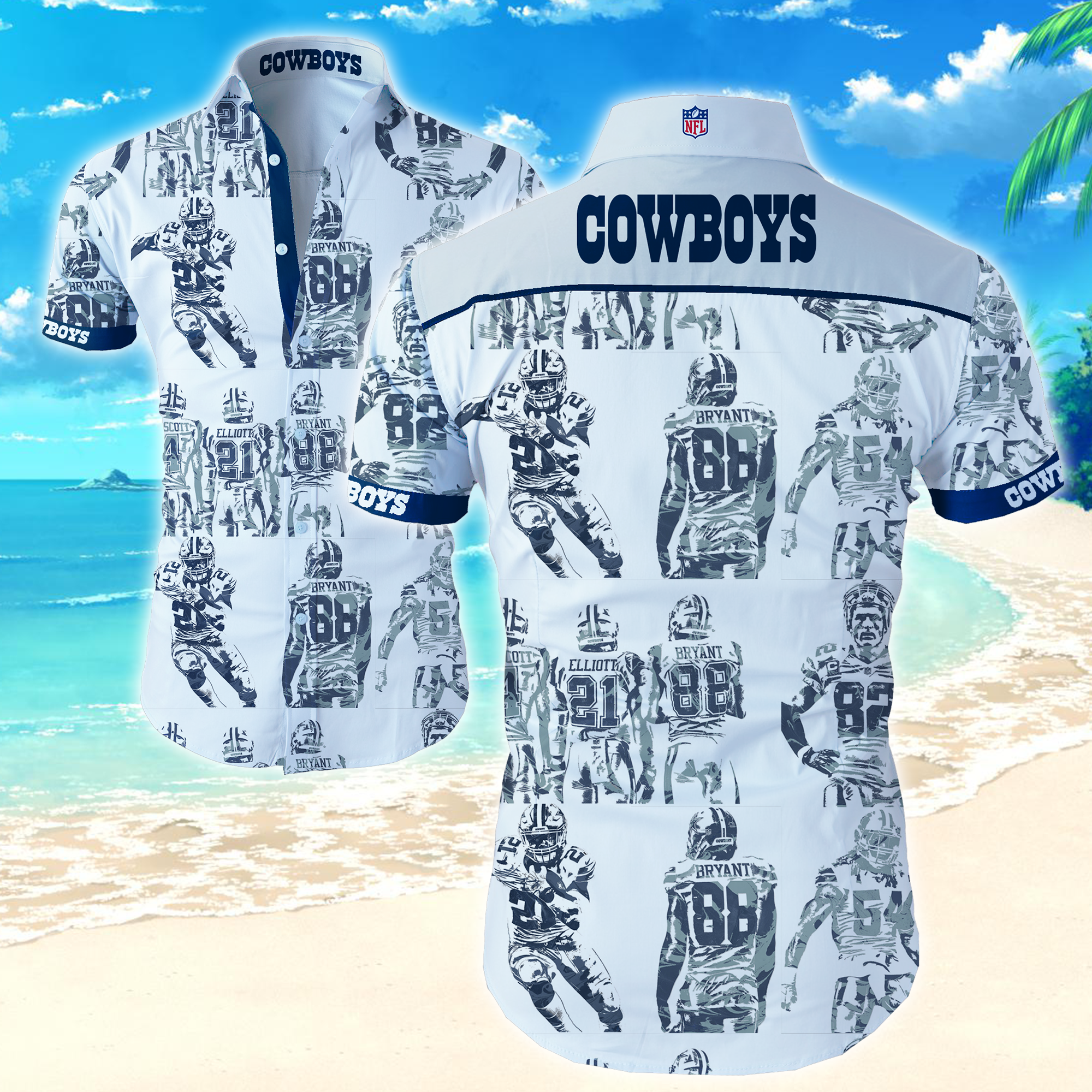 Nfl Dallas Cowboys Hawaiian Shirt Summer Button Up Nfl Dallas Cowboys Hawaiian Shirt Summer Button Up