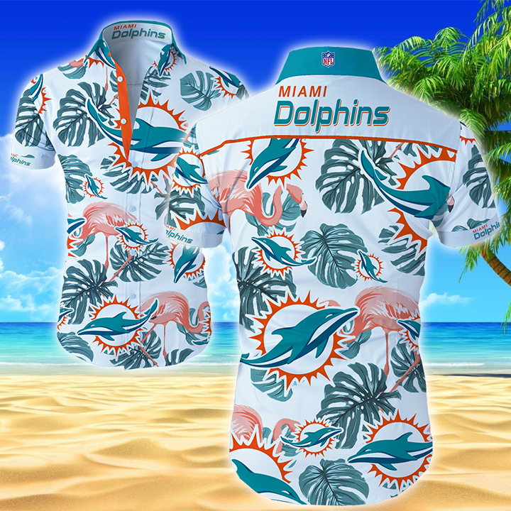 Nfl Miami Dolphins Hawaiian Shirt Summer Button Up Nfl Miami Dolphins Hawaiian Shirt Summer Button Up
